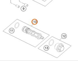90238015033 КТМ Маслоотражатель 125/390 Duke