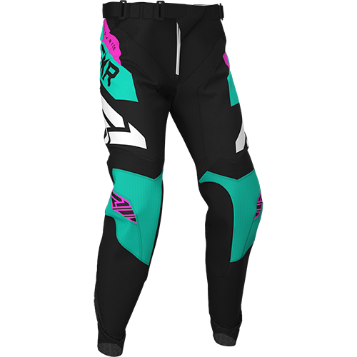 FXR Штаны Podium MX Pants Black/Mint/ElecPink (34)