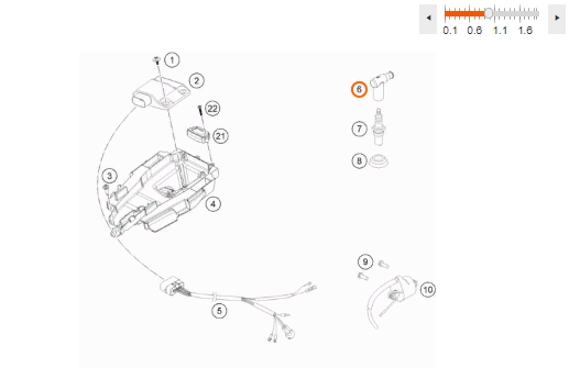 47039090000 КТМ Свечной колпачек