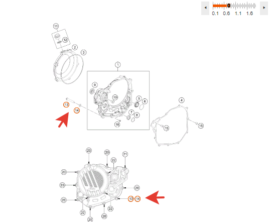 58030081000 KTM Медная шайба 8*14*3 CU-SEAL RING