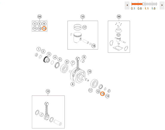 50230029012 КТМ Шайба гайки ротора LOCKING RING VSK 12