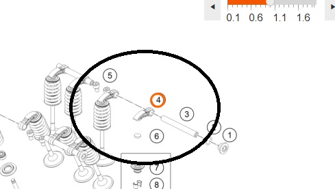 63536060000 KTM Рокер клапана Cam follower
