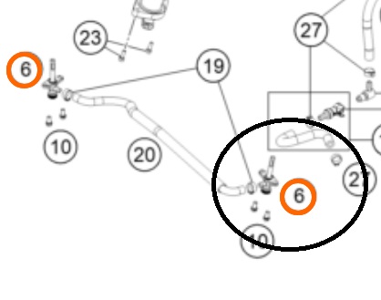 58507003200 KTM Кран топливный Fuel Cock cpl.