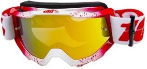 100% Очки кроссовые STRATA MX Red-White (аналог)