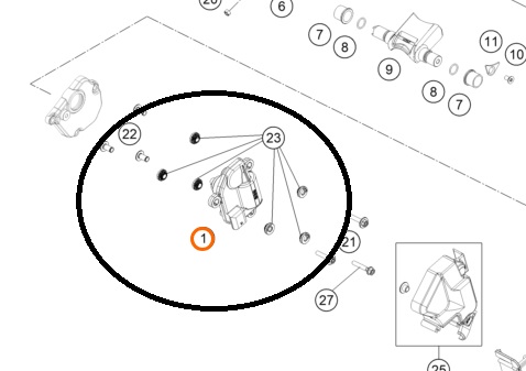 A45041072033 KTM Актуатор мощностного клапана Exhaust control actuator cpl.