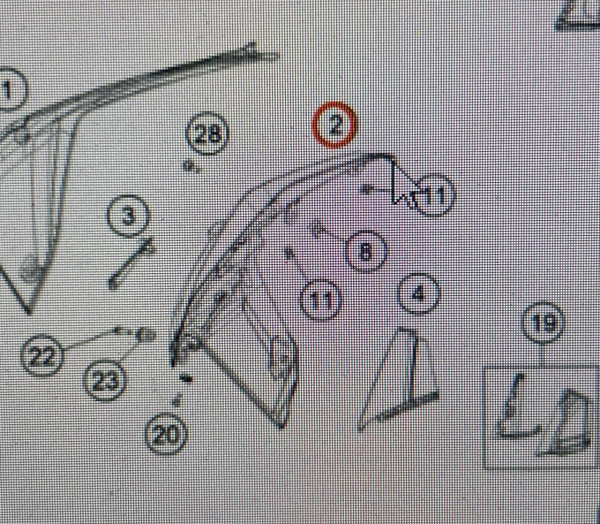 6070810300033 KTM Внутренний элемент пластика 1290 SuperAdventure 17-19 Fairing right