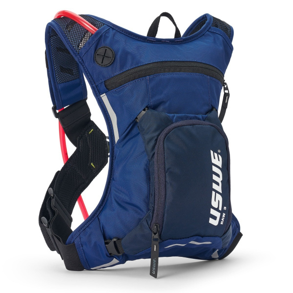 USWE Рюкзак-гидропак Raw 3L Dirt Biking Hydration Pack (2L), Dark Blue