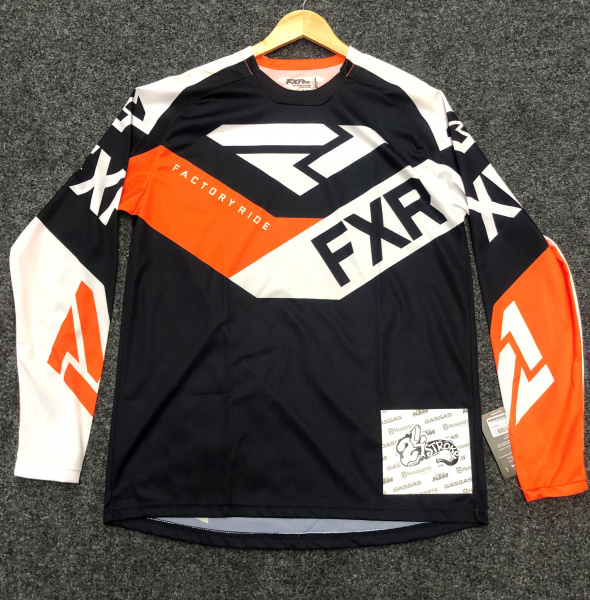 FXR Джерси Podium MX Jersey Midnight/White/Orange (L)