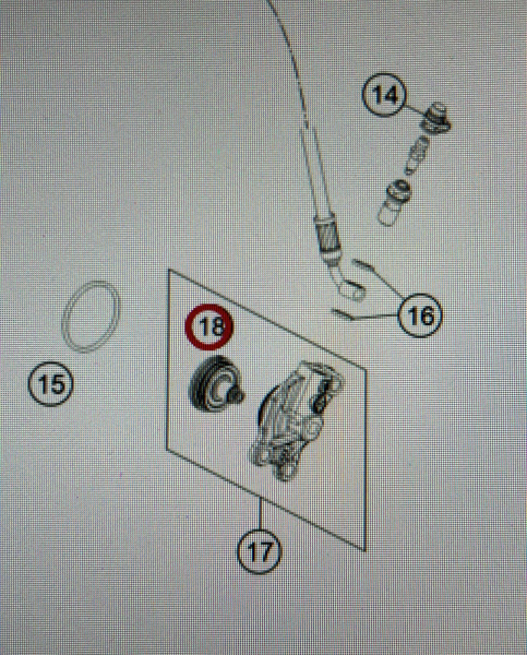 A54032066000 GasGas Поршень цилиндра сцепления kit piston Braktec