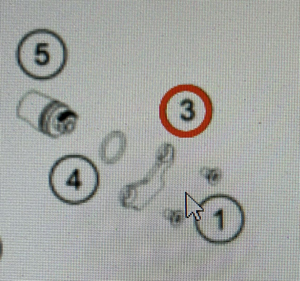 54837363100 КТМ Скоба мощностного клапана (L/S) retainer plate left