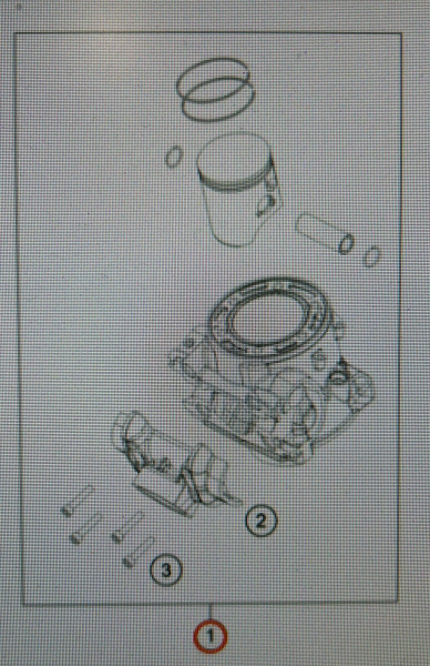 55730138000 KTM Цилиндр+поршень EXC 300 (20-23) Cylinder+piston