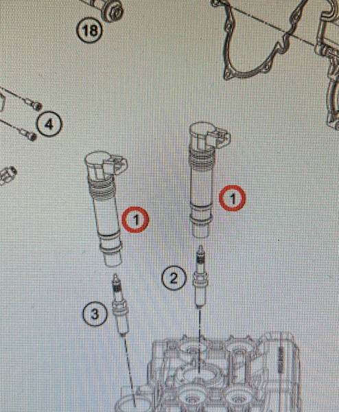 76039006000 KTM Катушка зажигания Stick Coil