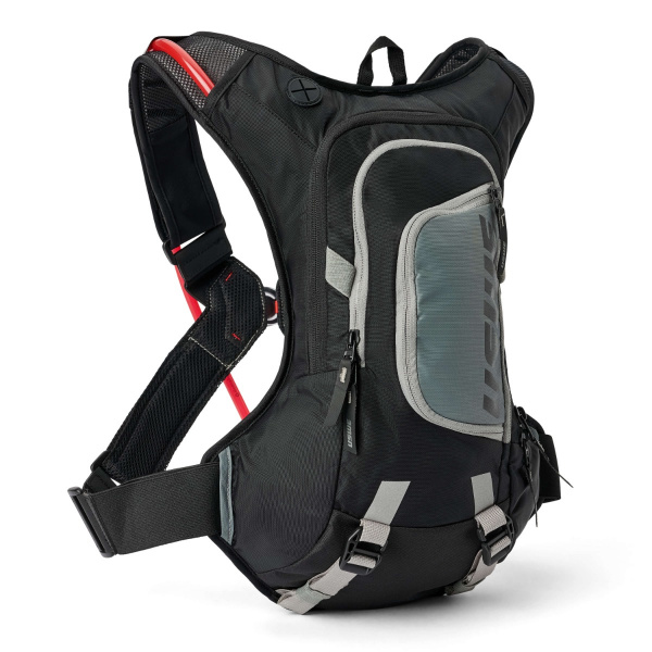USWE Рюкзак-гидропак Raw 8L Dirt Biking Hydration Pack (3L), Carbon Black
