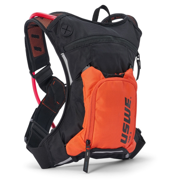 USWE Рюкзак-гидропак Raw 3L Dirt Biking Hydration Pack (2L), Factory Orange