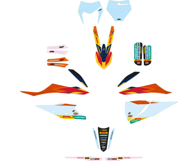 79508990000 KTM Набор наклеек GRAPHICS KIT FACTORY ENDURO EXC`20-