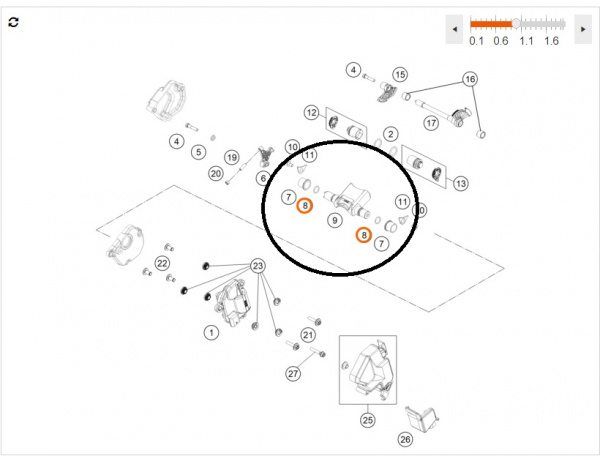 07700120151 KTM Уплотнительное кольцо O-RING 12X1.5 FPM75